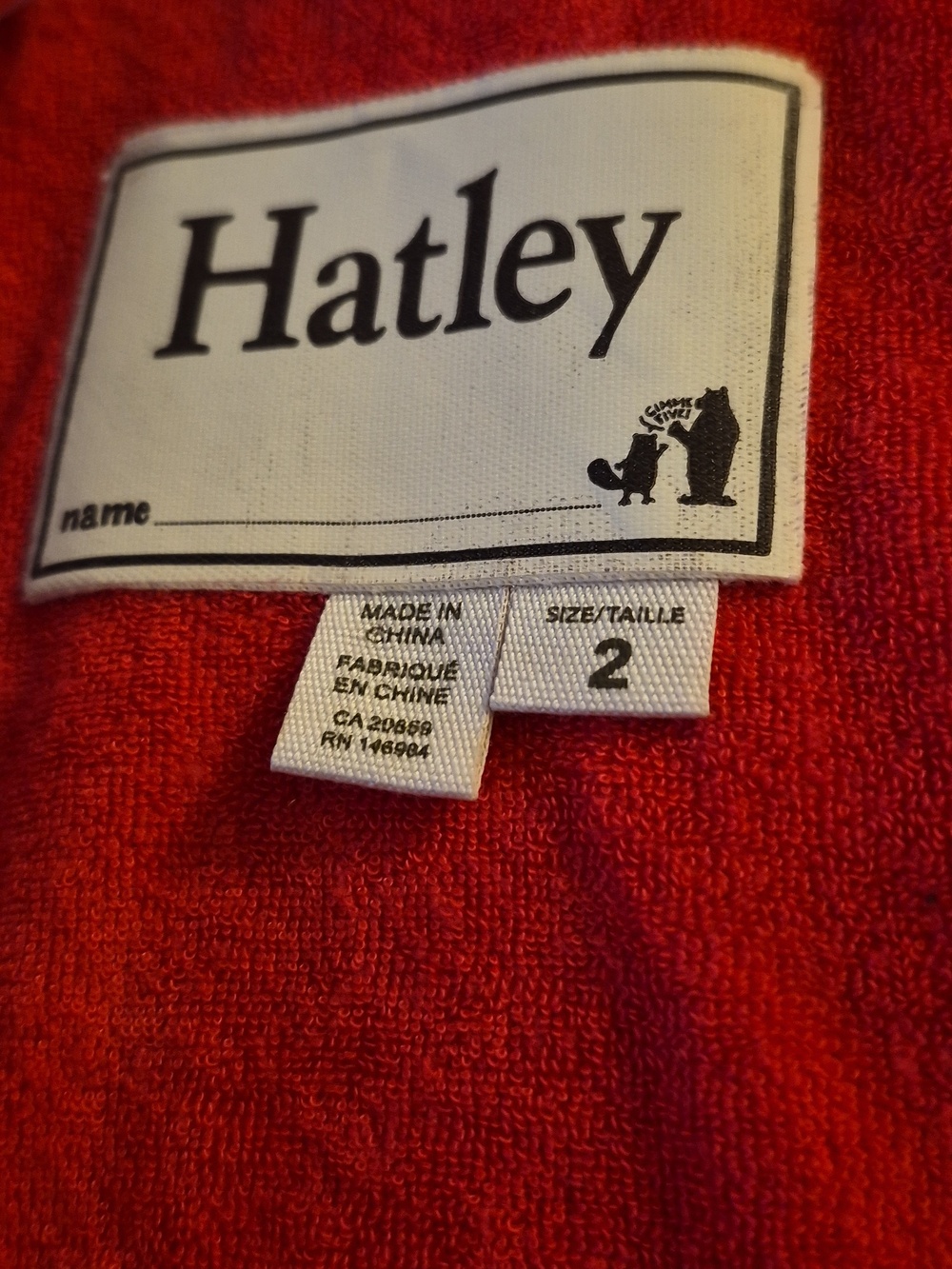 Hatley Pink Strawberry Raincoat with Red Lining - Picture 7 of 8